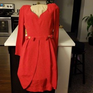 ALBERT NIPON Red evening dress - size 8